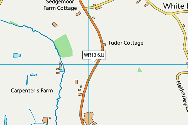 WR13 6JJ map - OS VectorMap District (Ordnance Survey)