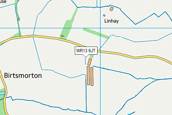 WR13 6JT map - OS VectorMap District (Ordnance Survey)