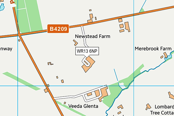 WR13 6NP map - OS VectorMap District (Ordnance Survey)