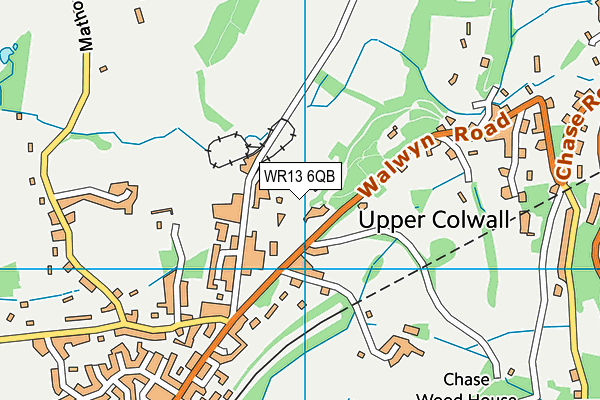 WR13 6QB map - OS VectorMap District (Ordnance Survey)