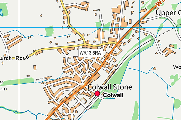 WR13 6RA map - OS VectorMap District (Ordnance Survey)