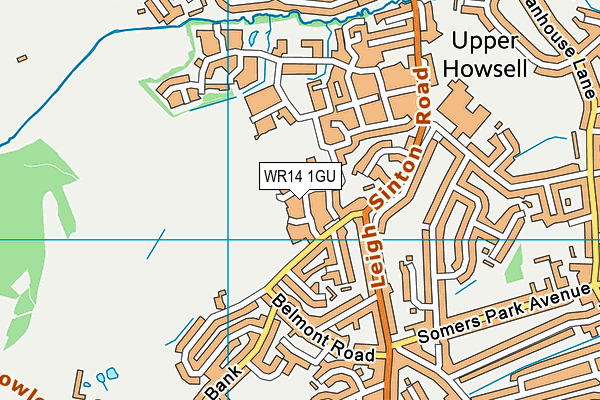 Malvern Vale Community Centre map (WR14 1GU) - OS VectorMap District (Ordnance Survey)
