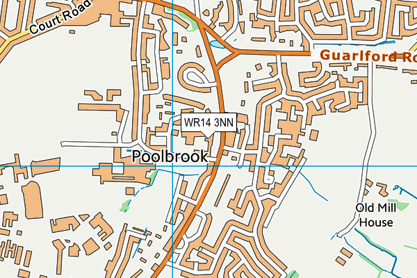 WR14 3NN map - OS VectorMap District (Ordnance Survey)