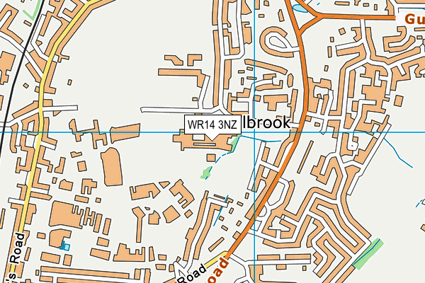 WR14 3NZ map - OS VectorMap District (Ordnance Survey)