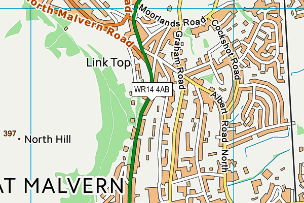 Map of ABBERLEY HOUSE (MALVERN) LIMITED at district scale