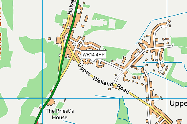 WR14 4HP map - OS VectorMap District (Ordnance Survey)