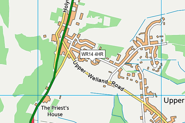 WR14 4HR map - OS VectorMap District (Ordnance Survey)