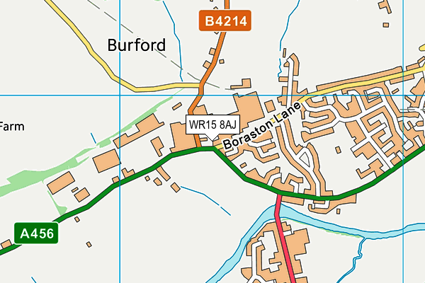 WR15 8AJ map - OS VectorMap District (Ordnance Survey)