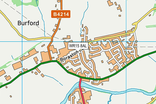 WR15 8AL map - OS VectorMap District (Ordnance Survey)