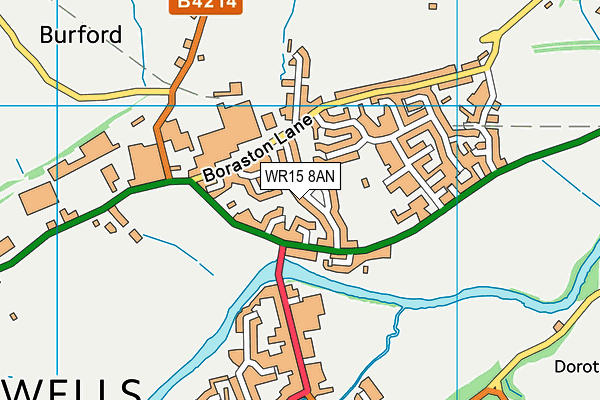 WR15 8AN map - OS VectorMap District (Ordnance Survey)