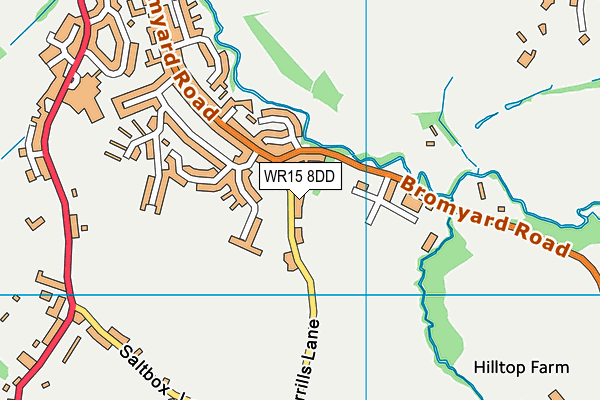 WR15 8DD map - OS VectorMap District (Ordnance Survey)