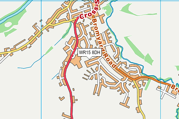 WR15 8DH map - OS VectorMap District (Ordnance Survey)