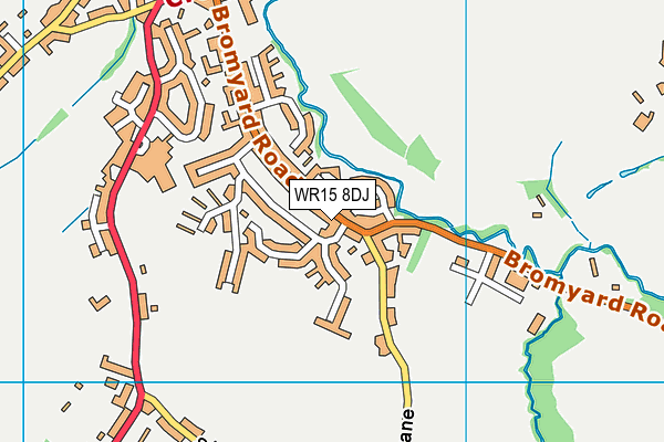 WR15 8DJ map - OS VectorMap District (Ordnance Survey)