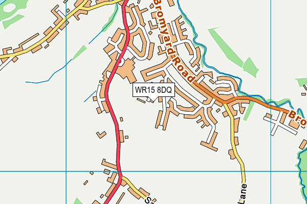 WR15 8DQ map - OS VectorMap District (Ordnance Survey)