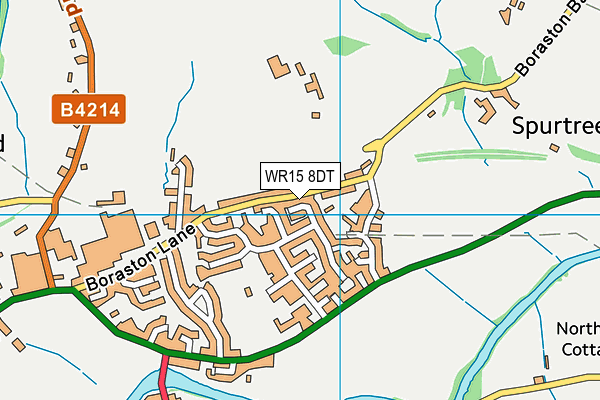 WR15 8DT map - OS VectorMap District (Ordnance Survey)