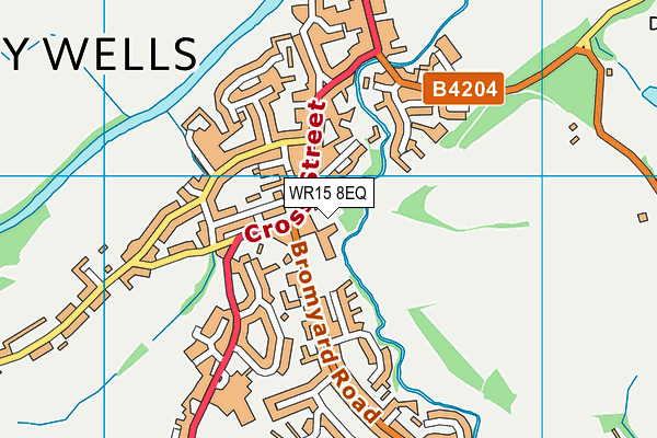 WR15 8EQ map - OS VectorMap District (Ordnance Survey)