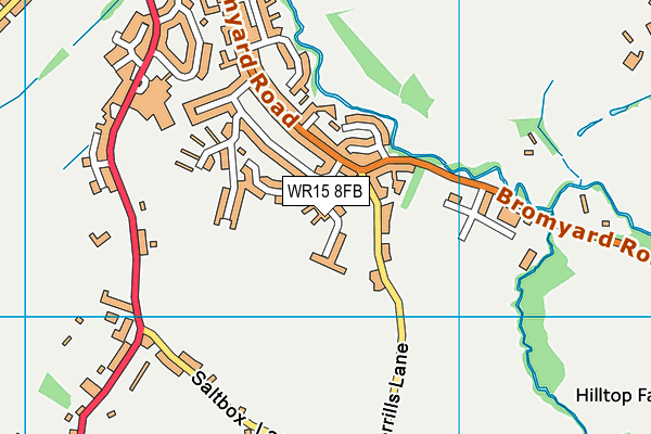 WR15 8FB map - OS VectorMap District (Ordnance Survey)