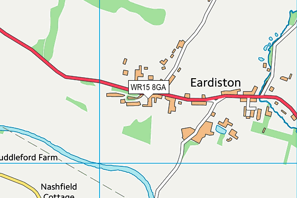 WR15 8GA map - OS VectorMap District (Ordnance Survey)