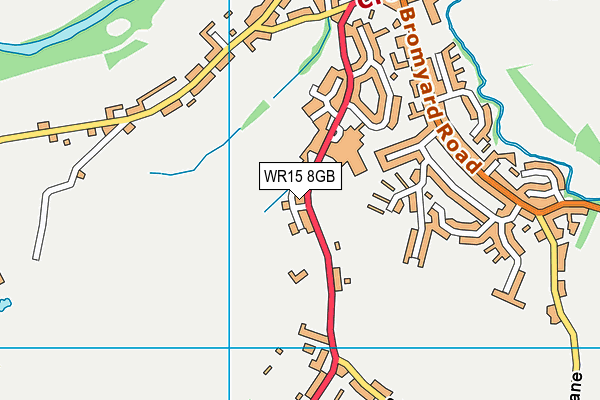 WR15 8GB map - OS VectorMap District (Ordnance Survey)