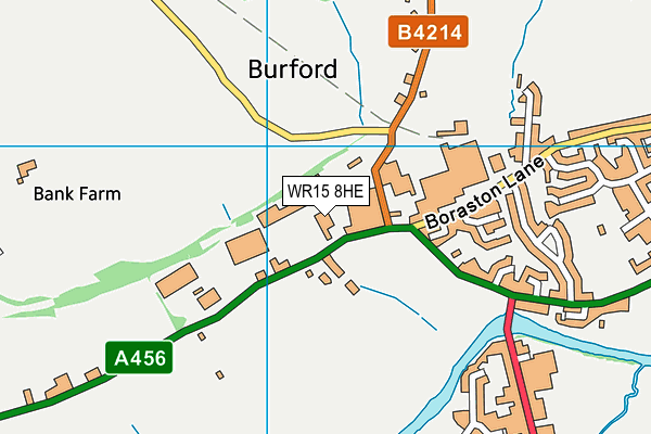 WR15 8HE map - OS VectorMap District (Ordnance Survey)