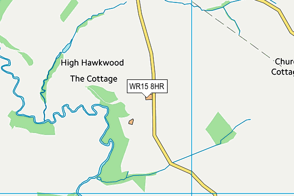 WR15 8HR map - OS VectorMap District (Ordnance Survey)