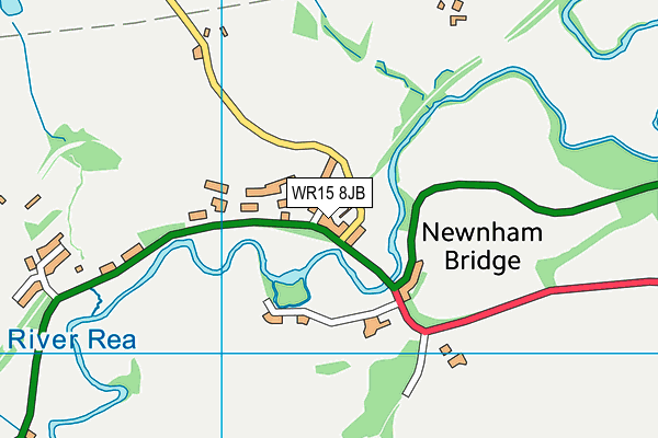 WR15 8JB map - OS VectorMap District (Ordnance Survey)