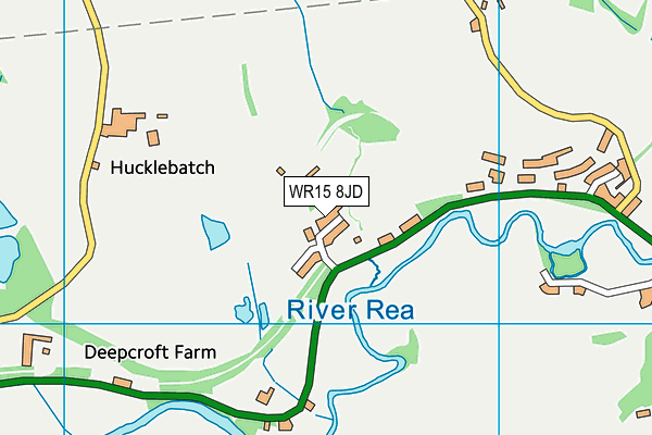 WR15 8JD map - OS VectorMap District (Ordnance Survey)