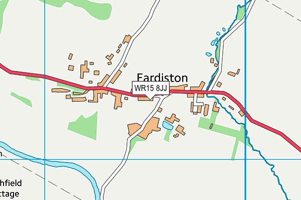 WR15 8JJ map - OS VectorMap District (Ordnance Survey)