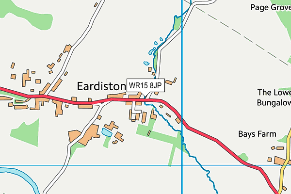 WR15 8JP map - OS VectorMap District (Ordnance Survey)