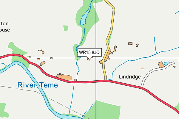 Lindridge St Lawrence CE Primary School map (WR15 8JQ) - OS VectorMap District (Ordnance Survey)