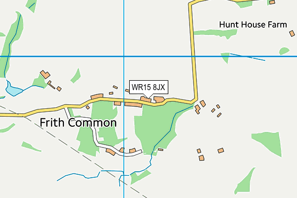 WR15 8JX map - OS VectorMap District (Ordnance Survey)