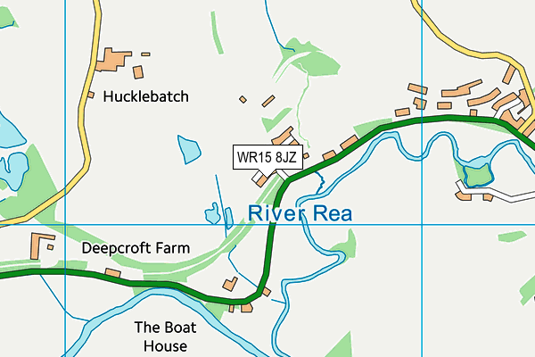 WR15 8JZ map - OS VectorMap District (Ordnance Survey)