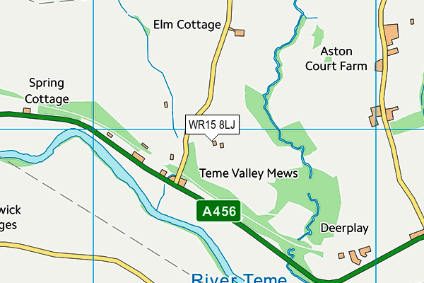 WR15 8LJ map - OS VectorMap District (Ordnance Survey)