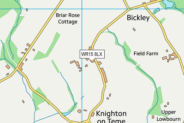 WR15 8LX map - OS VectorMap District (Ordnance Survey)