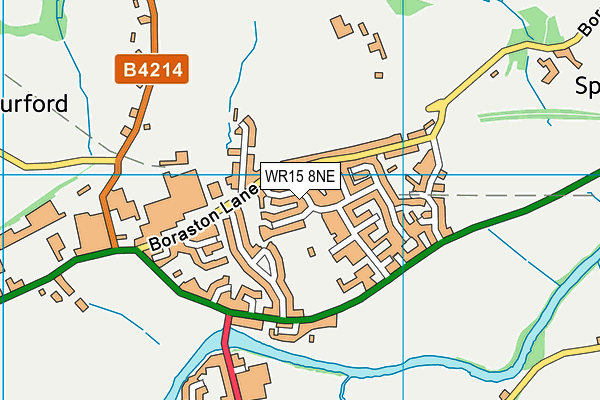 WR15 8NE map - OS VectorMap District (Ordnance Survey)