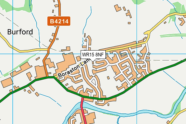 WR15 8NF map - OS VectorMap District (Ordnance Survey)