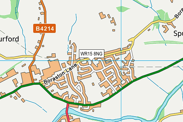 WR15 8NG map - OS VectorMap District (Ordnance Survey)