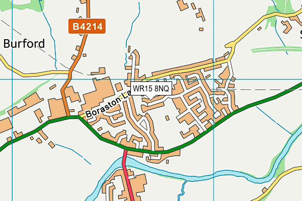 WR15 8NQ map - OS VectorMap District (Ordnance Survey)