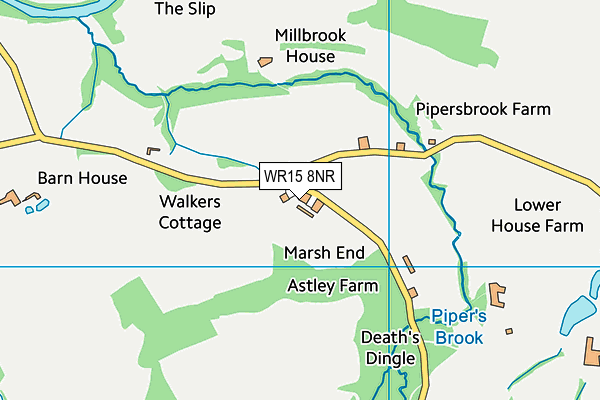 WR15 8NR map - OS VectorMap District (Ordnance Survey)