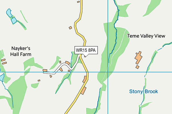 WR15 8PA map - OS VectorMap District (Ordnance Survey)