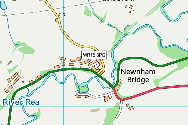 WR15 8PG map - OS VectorMap District (Ordnance Survey)