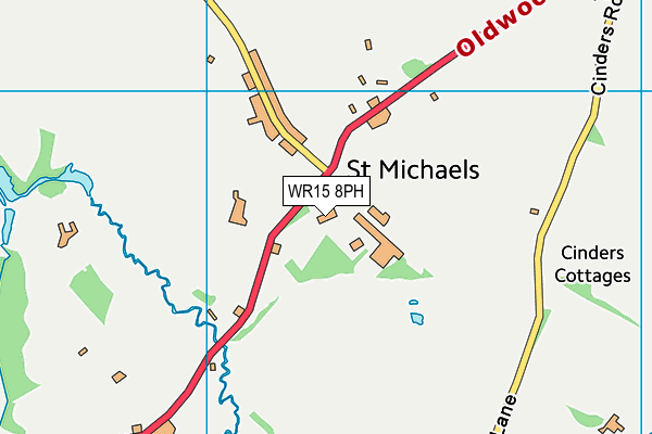 Saint Michaels College (Closed) map (WR15 8PH) - OS VectorMap District (Ordnance Survey)