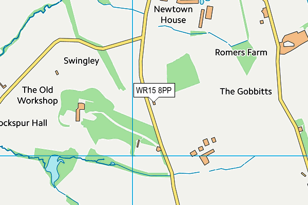 WR15 8PP map - OS VectorMap District (Ordnance Survey)