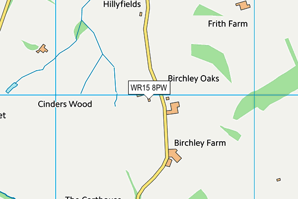 WR15 8PW map - OS VectorMap District (Ordnance Survey)