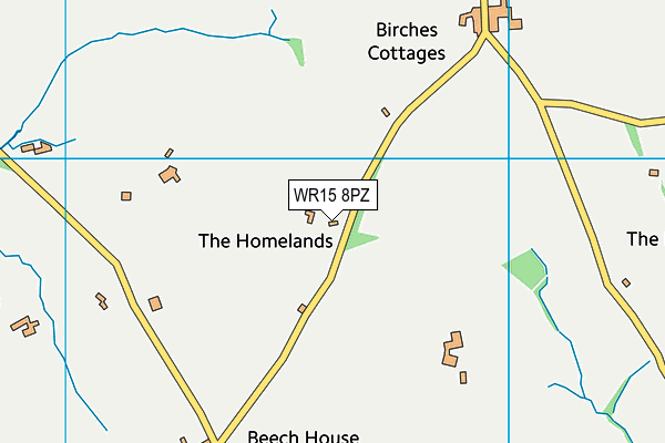 WR15 8PZ map - OS VectorMap District (Ordnance Survey)