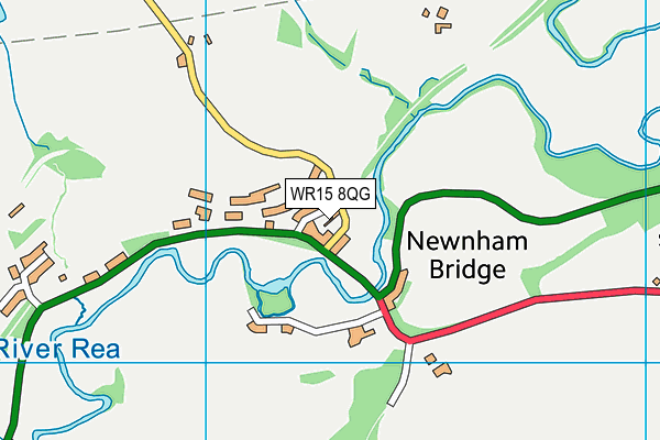 WR15 8QG map - OS VectorMap District (Ordnance Survey)
