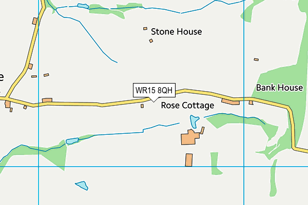 WR15 8QH map - OS VectorMap District (Ordnance Survey)