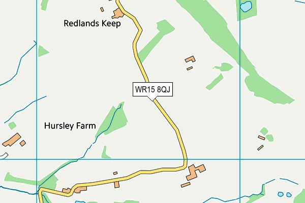 WR15 8QJ map - OS VectorMap District (Ordnance Survey)