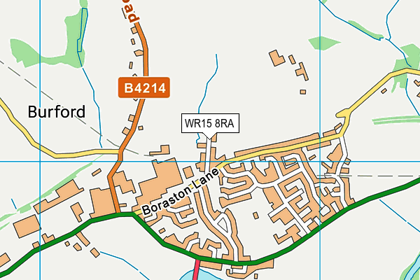 WR15 8RA map - OS VectorMap District (Ordnance Survey)