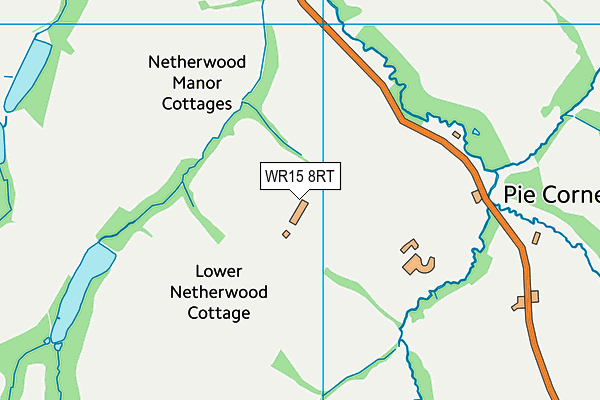 WR15 8RT map - OS VectorMap District (Ordnance Survey)